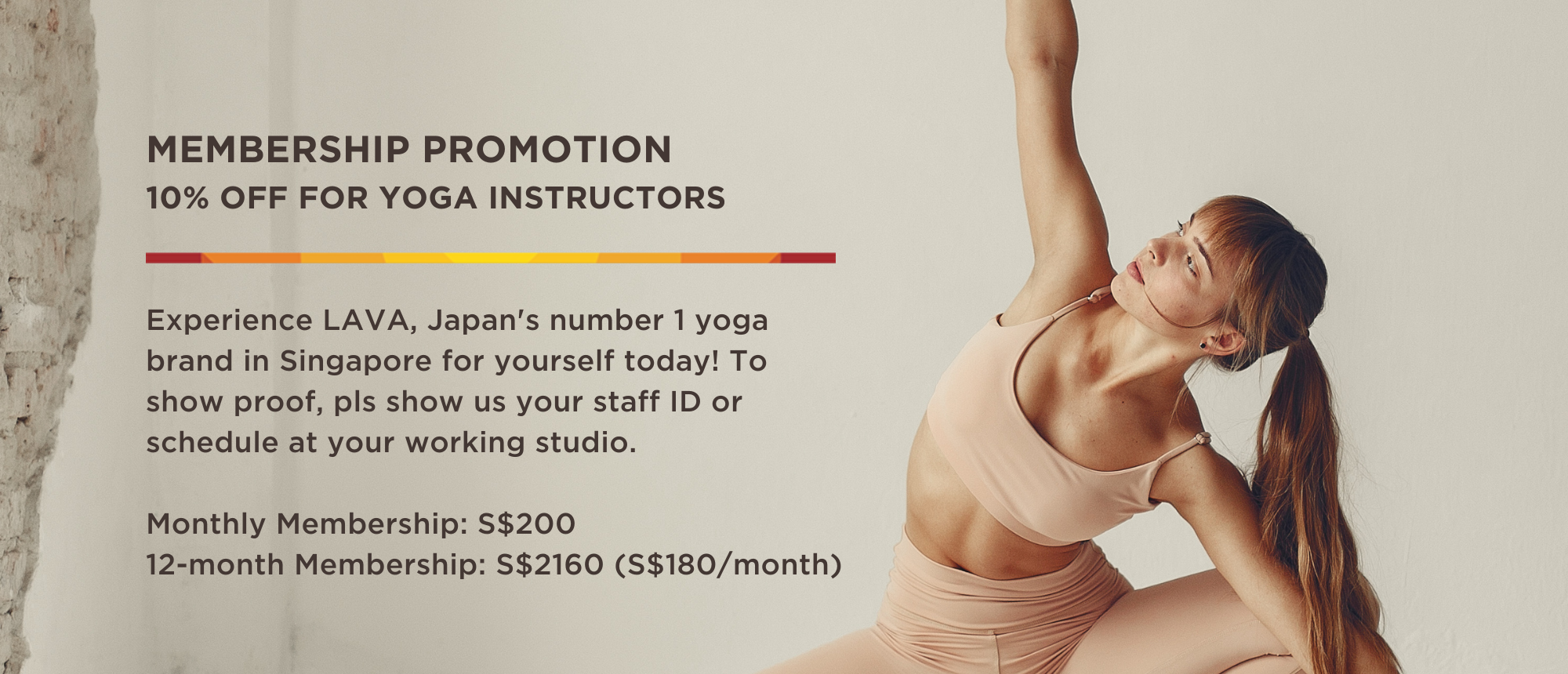 Membership for yoga instructors